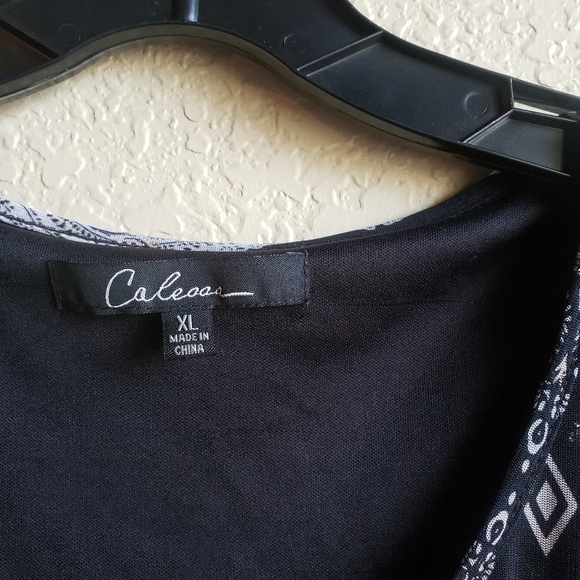 Calesa Tunic Blouse Lace Trim Bell Sleeve - Picture 6 of 9